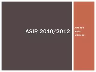 asir 2010 2012