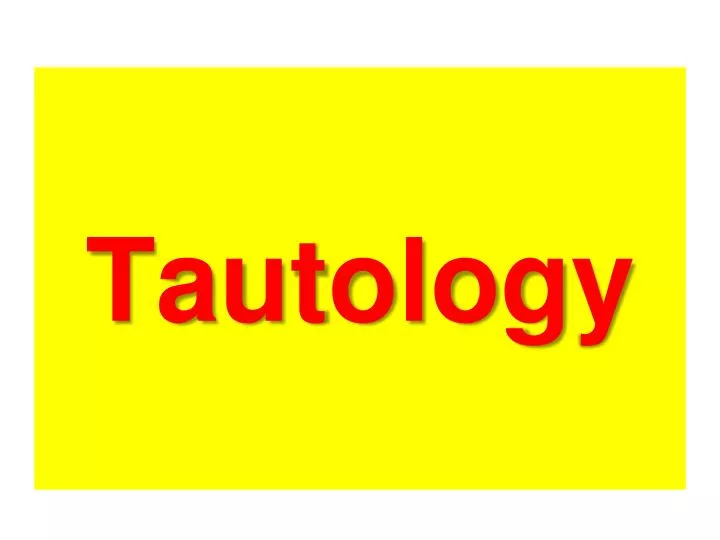 tautology