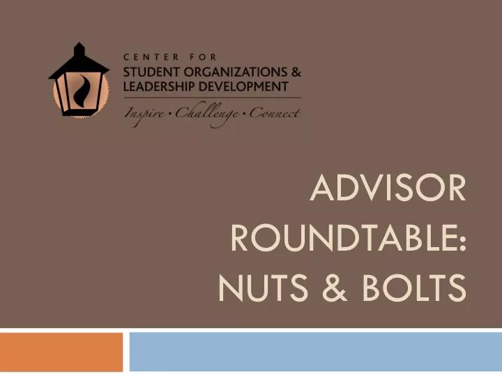 advisor roundtable nuts bolts