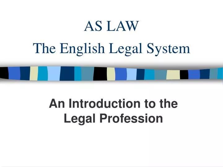 as law the english legal system