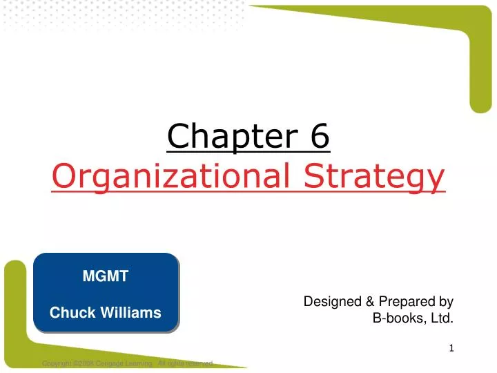 chapter 6 organizational strategy