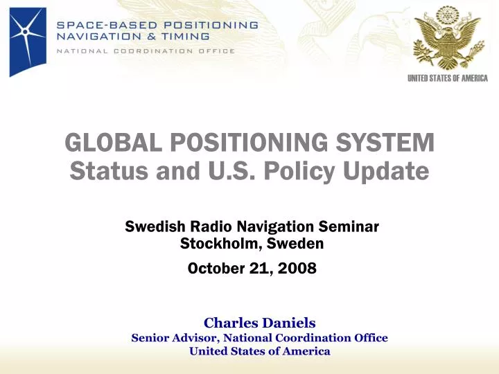 global positioning system status and u s policy update