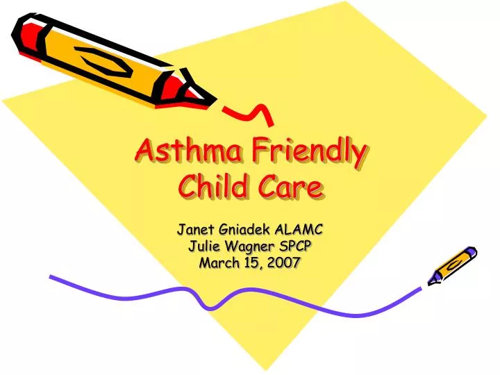 asthma friendly child care