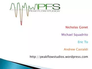 Nicholas Gonet Michael Squadrito Eric To Andrew Castaldi peakflowstudios.wordpress
