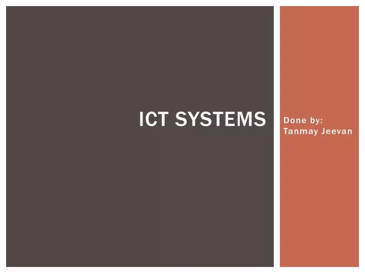 ict systems