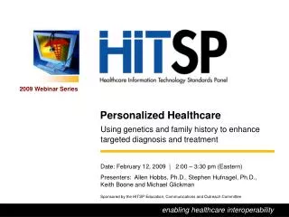 Personalized Healthcare