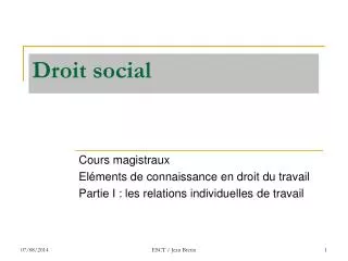 droit social