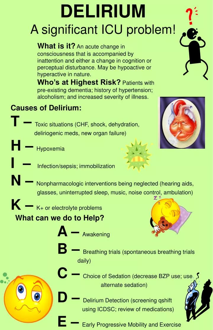 delirium a significant icu problem