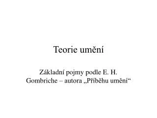 teorie um n