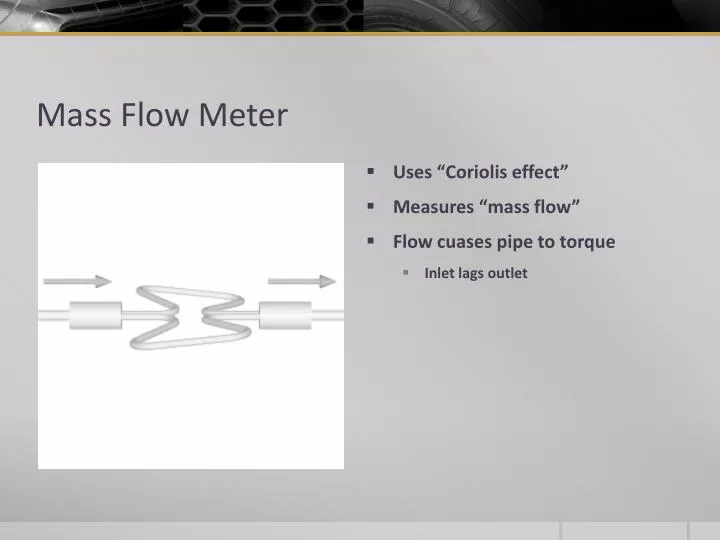 mass flow meter