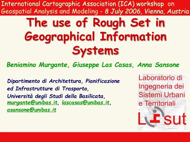the use of rough set in geographical information systems