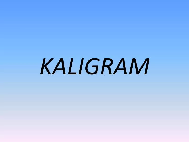 kaligram