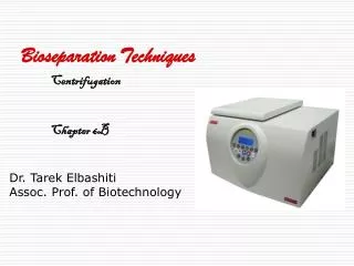 Dr. Tarek Elbashiti Assoc. Prof. of Biotechnology