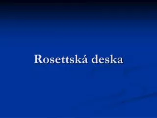 rosettsk deska