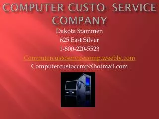 Computer Custo- Service Company