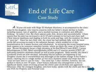 End of Life Care Case Study