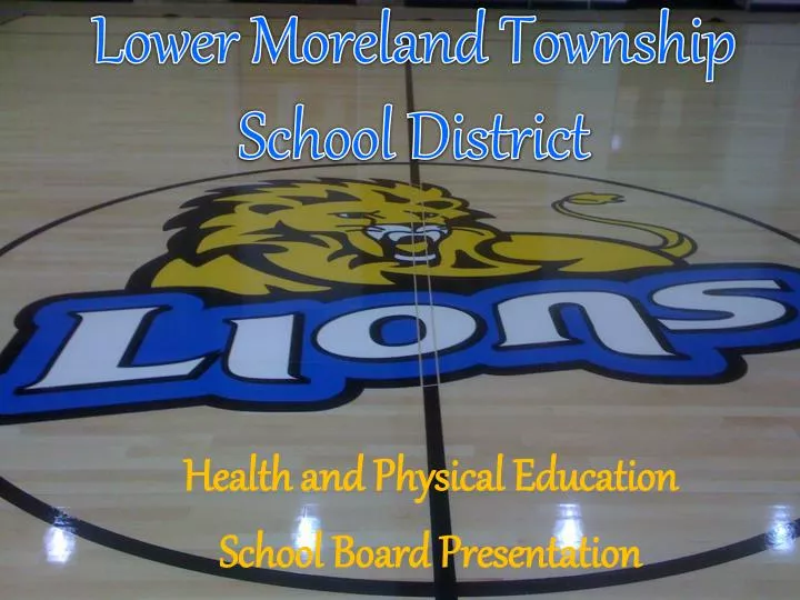 health and physical education school board presentation