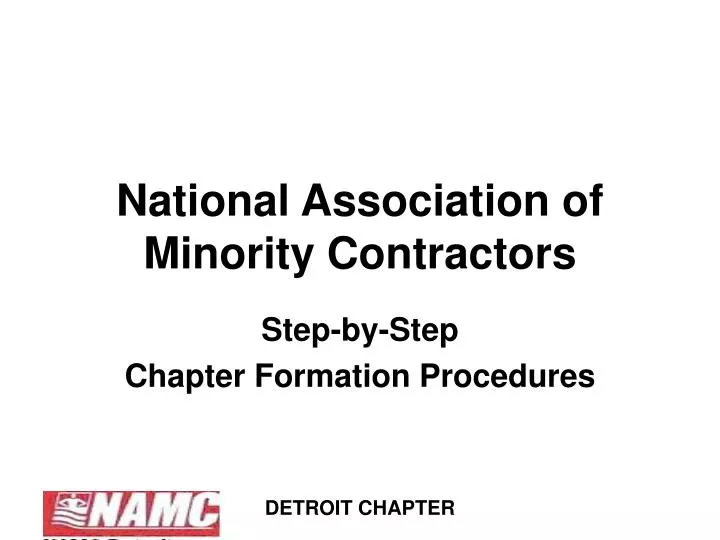 national association of minority contractors