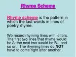 PPT - Rhyme Scheme PowerPoint Presentation, free download - ID:4807789