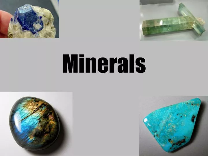 minerals