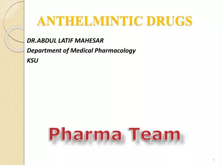 dr abdul latif mahesar department of medical pharmacology ksu