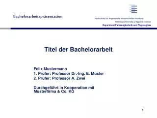 titel der bachelorarbeit