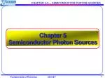 Chapter 5 Semiconductor Photon Sources - slide 1