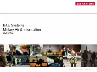 BAE Systems Military Air &amp; Information Overview