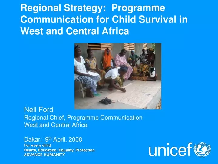 regional strategy programme communication for child survival in west and central africa
