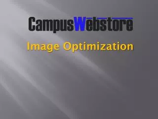 Image Optimization