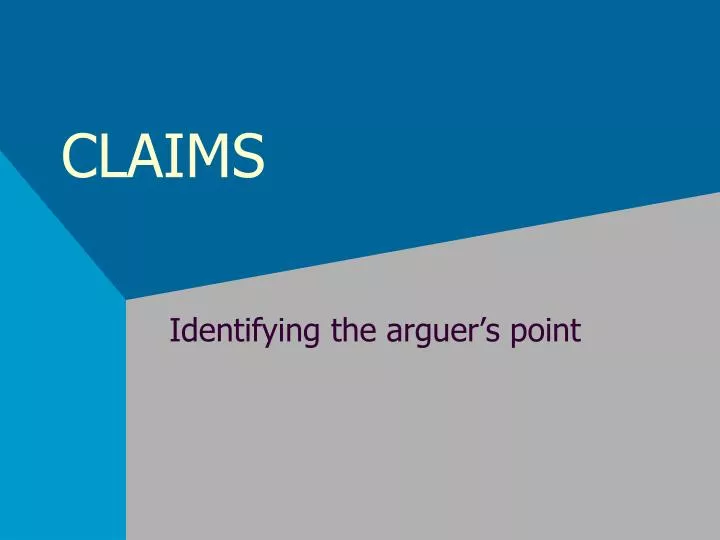 claims