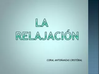 la relajaci n