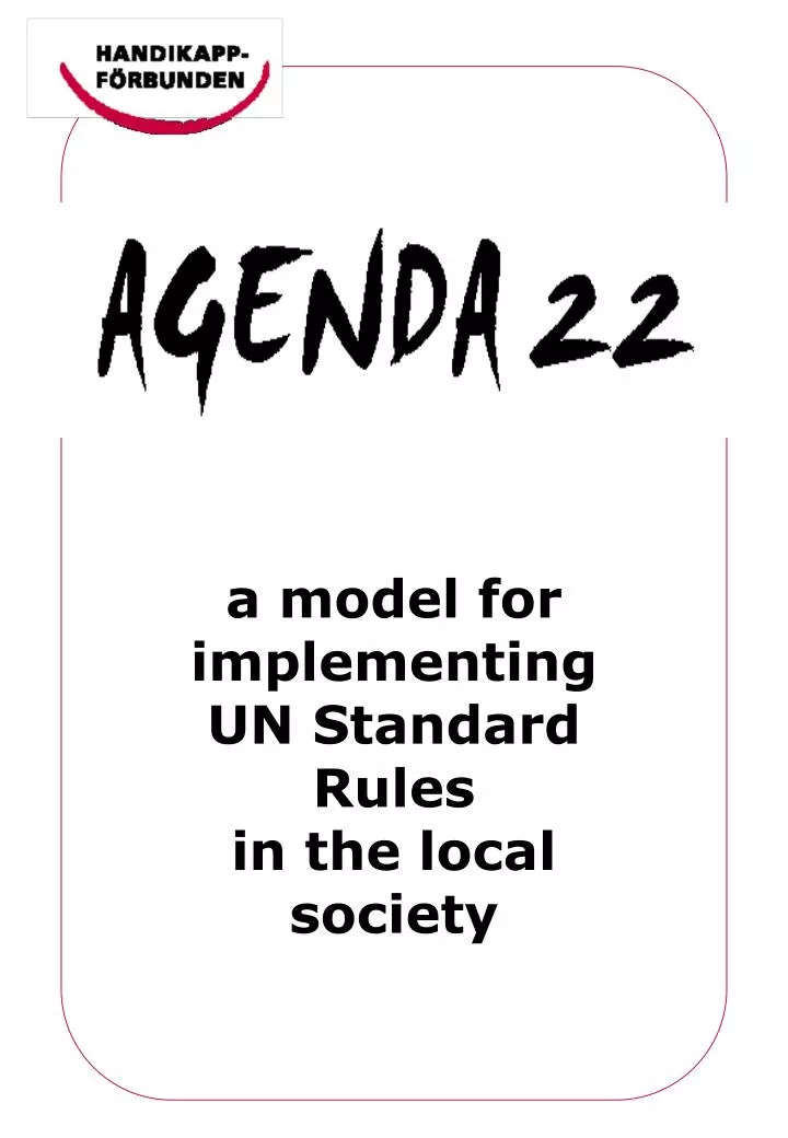 a model for implementing un standard rules in the local society