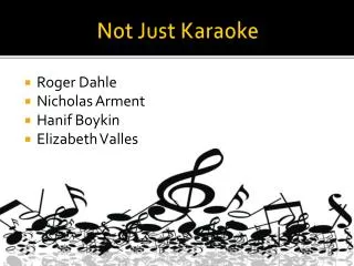 Not Just Karaoke