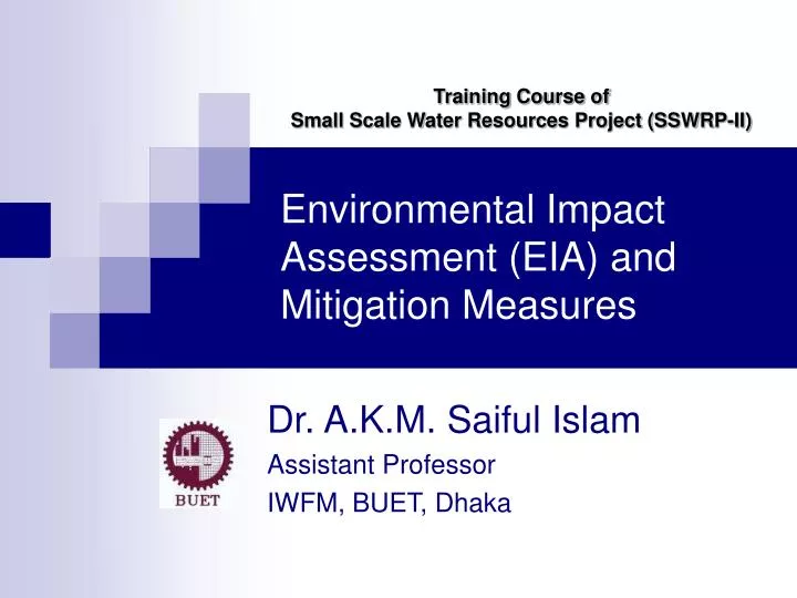 environmental impact assessment eia and mitigation measures