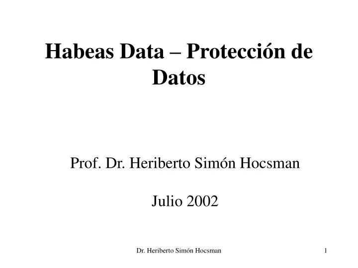 habeas data protecci n de datos