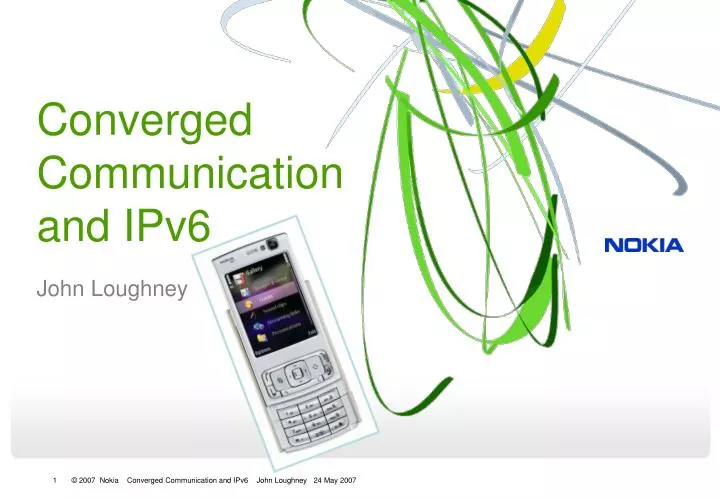 converged communication and ipv6