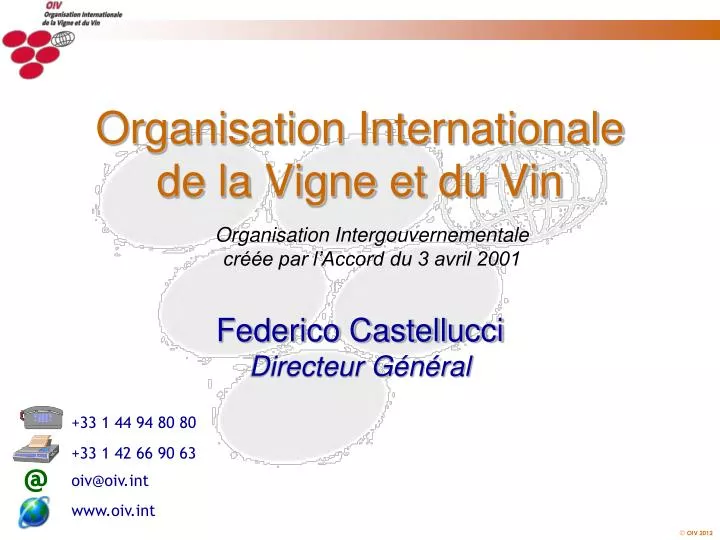 organisation internationale de la vigne et du vin