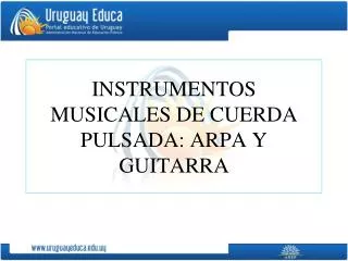 instrumentos musicales de cuerda pulsada arpa y guitarra