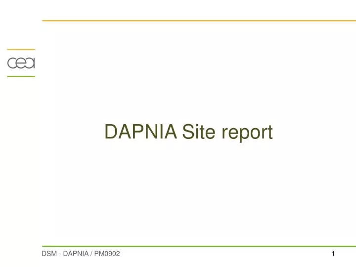 dapnia site report
