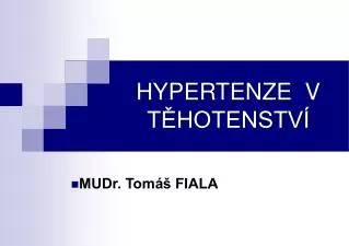 hypertenze v t hotenstv