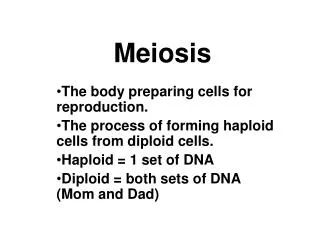 Meiosis