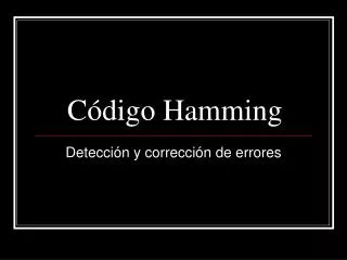 c digo hamming