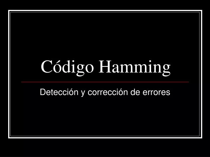 c digo hamming