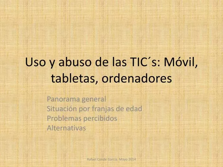 uso y abuso de las tic s m vil tabletas ordenadores