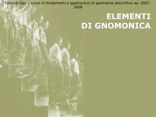 elementi di gnomonica