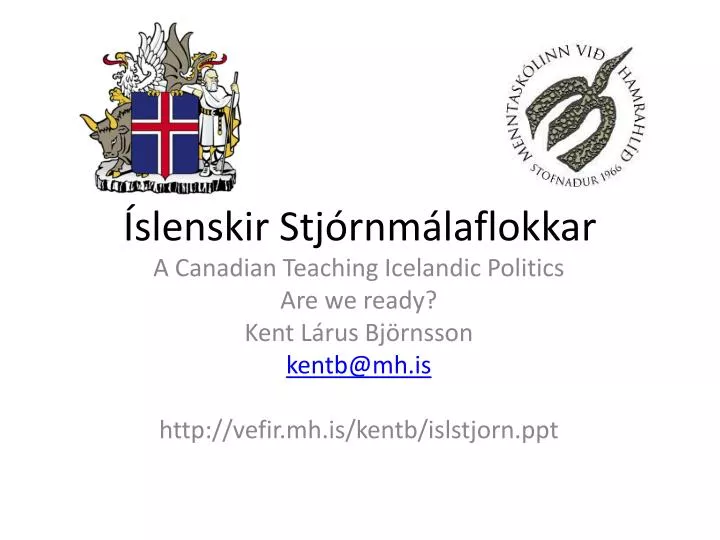 slenskir stj rnm laflokkar