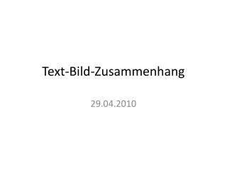 text bild zusammenhang