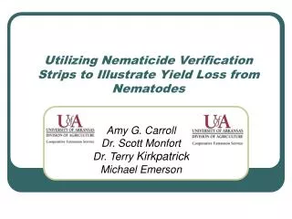 Utilizing Nematicide Verification Strips to Illustrate Yield Loss from Nematodes