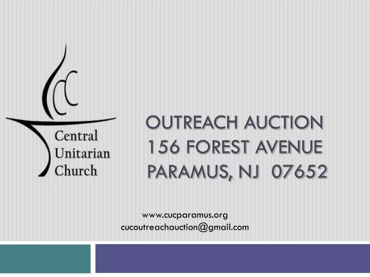 outreach auction 156 forest avenue paramus nj 07652